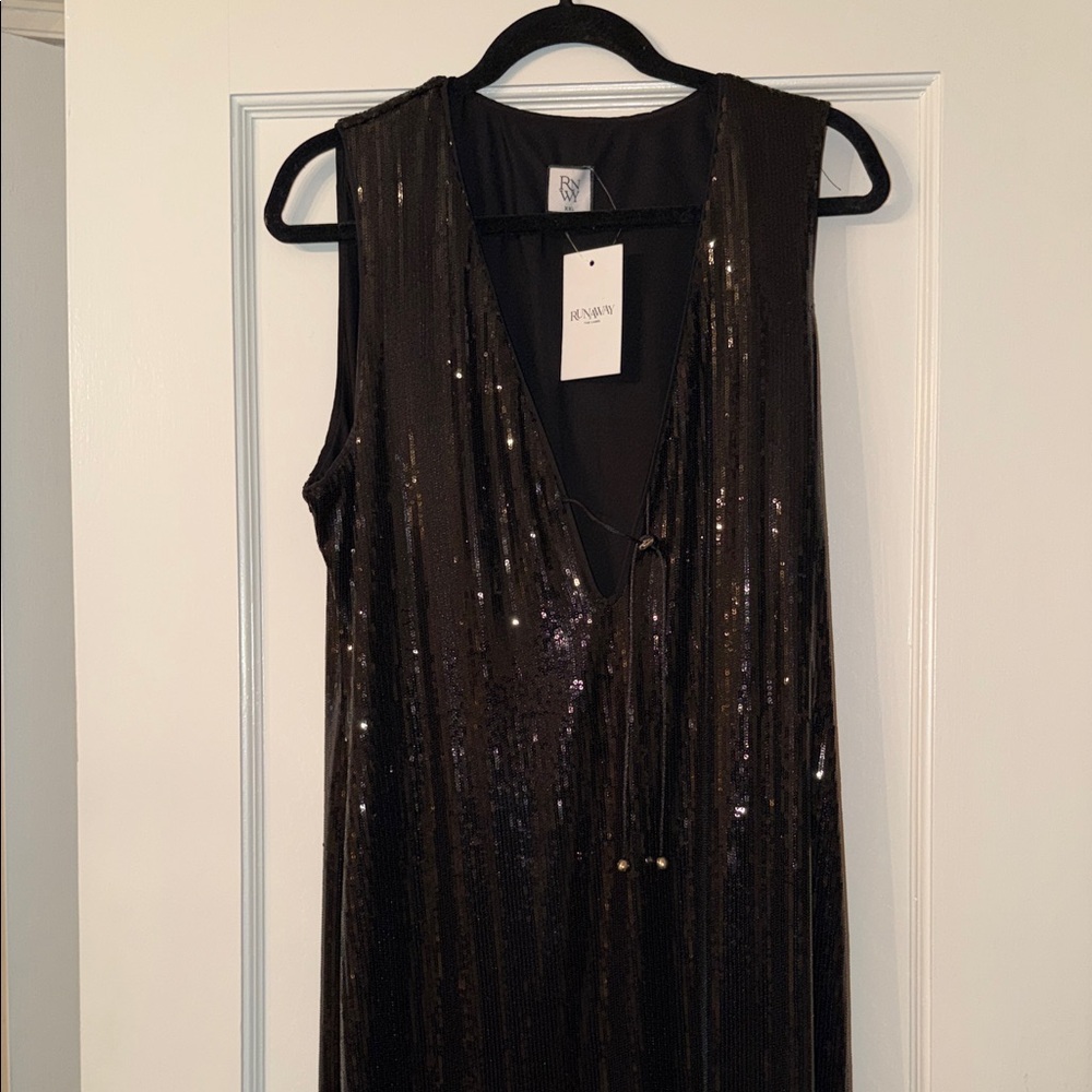 Black Sequin Dress